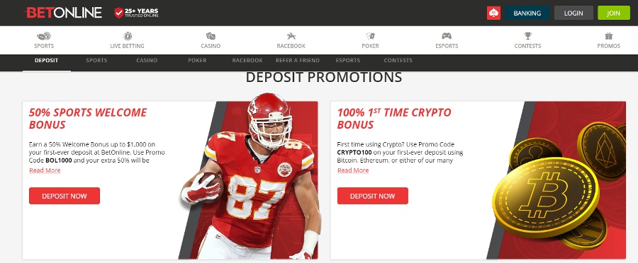 Bitcoin Betting Sites - BetOnline