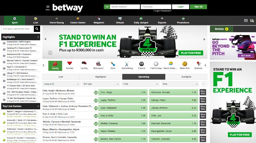 Betting Sites Payment Methods - Betway