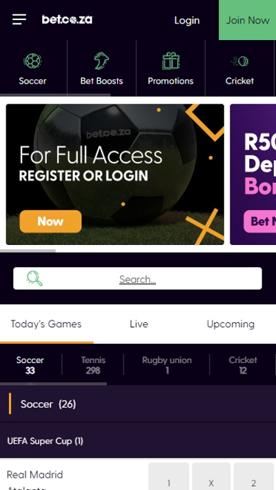 Bet.co.za Voucher Deposit