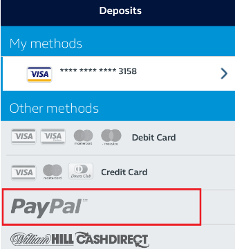 PayPal betting sites - deposit