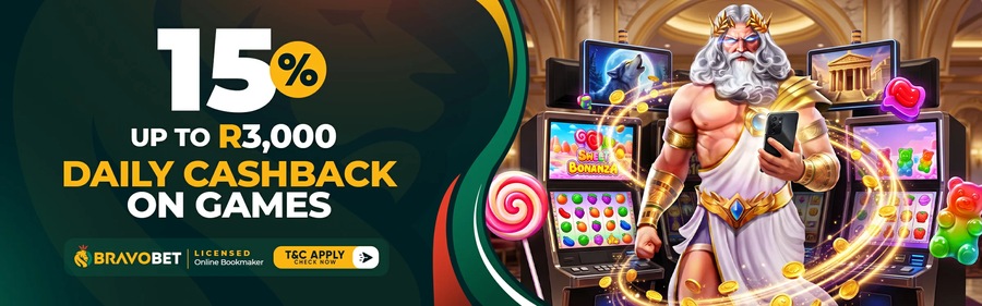 Daily slots cashback at bravobet