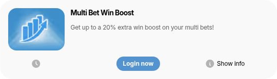 Multi Bet Boost up to 20% at readysetbet