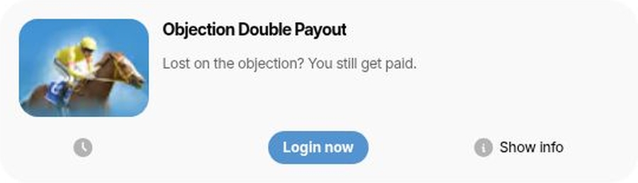 Objection Double Payout at readysetbet