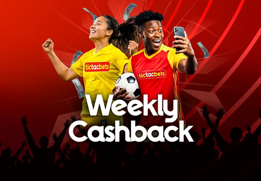 Weekly sports and numbers cashback at tictacbets