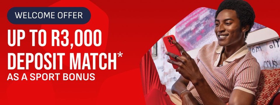 100% sports match up to R3,000 at virginbet