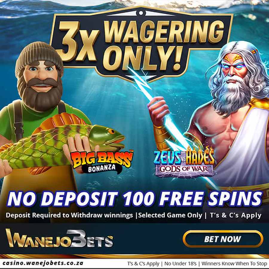 100 no-deposit Gates of Olympus spins at wanejobets